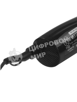 Фен-щётка DELTA DL-0432R черный/розовый, 1000 Вт