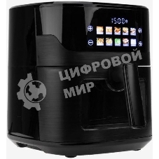 Аэрогриль Eltronic 777-02 черный, 1600 Вт, 6.3 л, сенсор, 10 программ