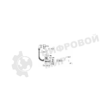 Сифон УНИВЕРСАЛ для ванн с нержавеющими чашками и с жесткой трубой, перелив 70 см