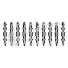 Бита двухстор. Gross PH2-PH1х45мм, сталь S2, 10шт.