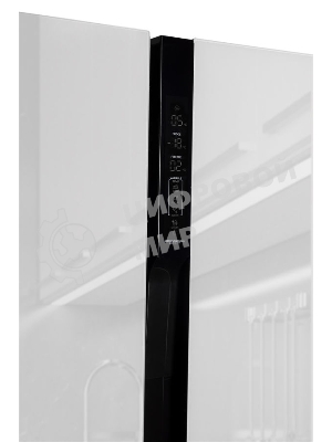 Холодильник Hyundai CS6073FV белое трехкамерный Side by Side 329/223л морозилка сбоку No Frost, Side by Side