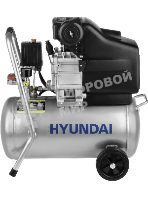 Компрессор поршневой Hyundai HYC 23224LMS масляный 130л/мин 24л 1500Вт серебристый/черный