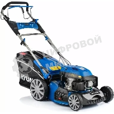 Бензиновая газонокосилка Hyundai L 4610SE самоходная, электрозапуск, двигатель Hyundai ICV145,4-х такт, 3.5 л.с./145 см3, Ширина среза 45,7 см, Высота среза 25-75 мм, 35 кг