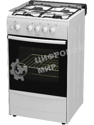 Плита газовая Darina 1B GM 441 005 W белый/черный, конфорок 4 шт, духовка 50 л, 50 см x 85 см x 51 см