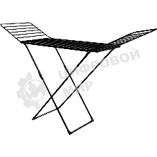 Сушилка для белья НИКА СБТ18/Ч напольная, 18 м, черный, рабочее полотно из труб D-10 мм