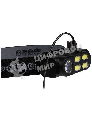 Фонарь аккумуляторный налобный AccuFH6-4COB/L3W 3Вт XPE+4 COB аккум. 18650 1200мА·ч ближн./дальн. свет 4 режима IP20 ФАZА 5044760