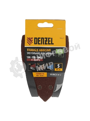 Треугольник абразивный Denzel на ворc. подложке под 