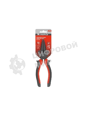 Длинногубцы Matrix black nickel 180 мм, изогнутые, двухкомпонентные рукоятки