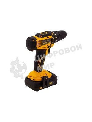 Дрель-шуруповерт Denzel CDL-18-02BM, 18 В, 2 Ач, 30 Нм, щеточный