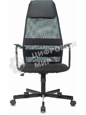 Кресло Бюрократ KB-5M TW-01 3C11 черный, сетка/ткань, 120 кг, механизм качания, с подголовником