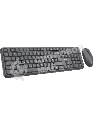 Комплект клавиатура+мышь Oklick S277W беспроводной, USB, 1600 DPI, серый