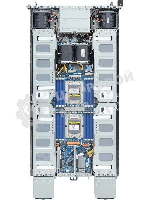 Серверная платформа Gigabyte Server Platform G294-Z43/2U/2xAMD (9004/9005)/2xHS/24xDIMM/4xSFF NVME/SAS/SATA + 4xSFF SATA/SAS/16xGPUs SS/2x10GbE/16xFHFL + 2xLP/2x3000W/Rails/1Y