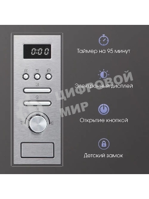 Встраиваемая микроволновая печь Zigmund & Shtain BMO 16.202 S