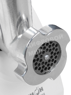 Мясорубка электрическая Аксион М34.03 белый, 1500 Вт, 1.7 кг/мин, защита от перегрузки, насадки - 4