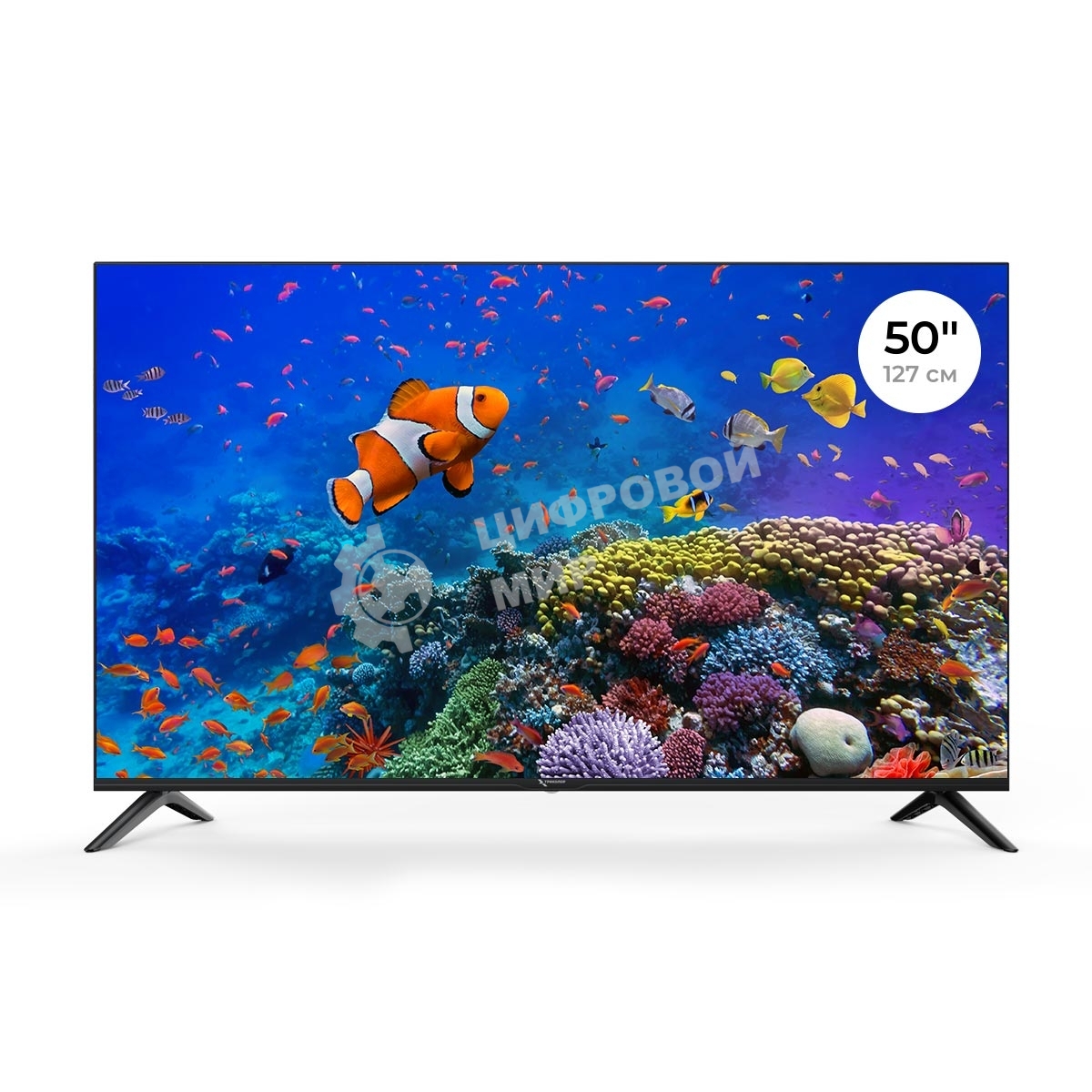 Телевизор Триколор 50” H50U5500SA черный Direct LED UHD 60Hz Smart