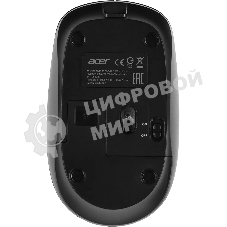 Мышь беспроводная Acer OMR307 черный, 1600 dpi, радиоканал, USB, кнопки - 4