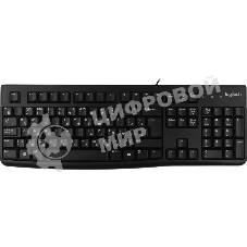 Клавиатура проводная Logitech K120 for business, USB черный (заводская гравировка)