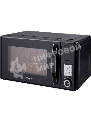 Микроволновая печь Hyundai HYM-D3010 черный, 23 л, 800 Вт, переключатели - кнопки, поворотный механизм