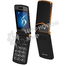 Мобильный телефон Maxvi E11 черный/золотистый