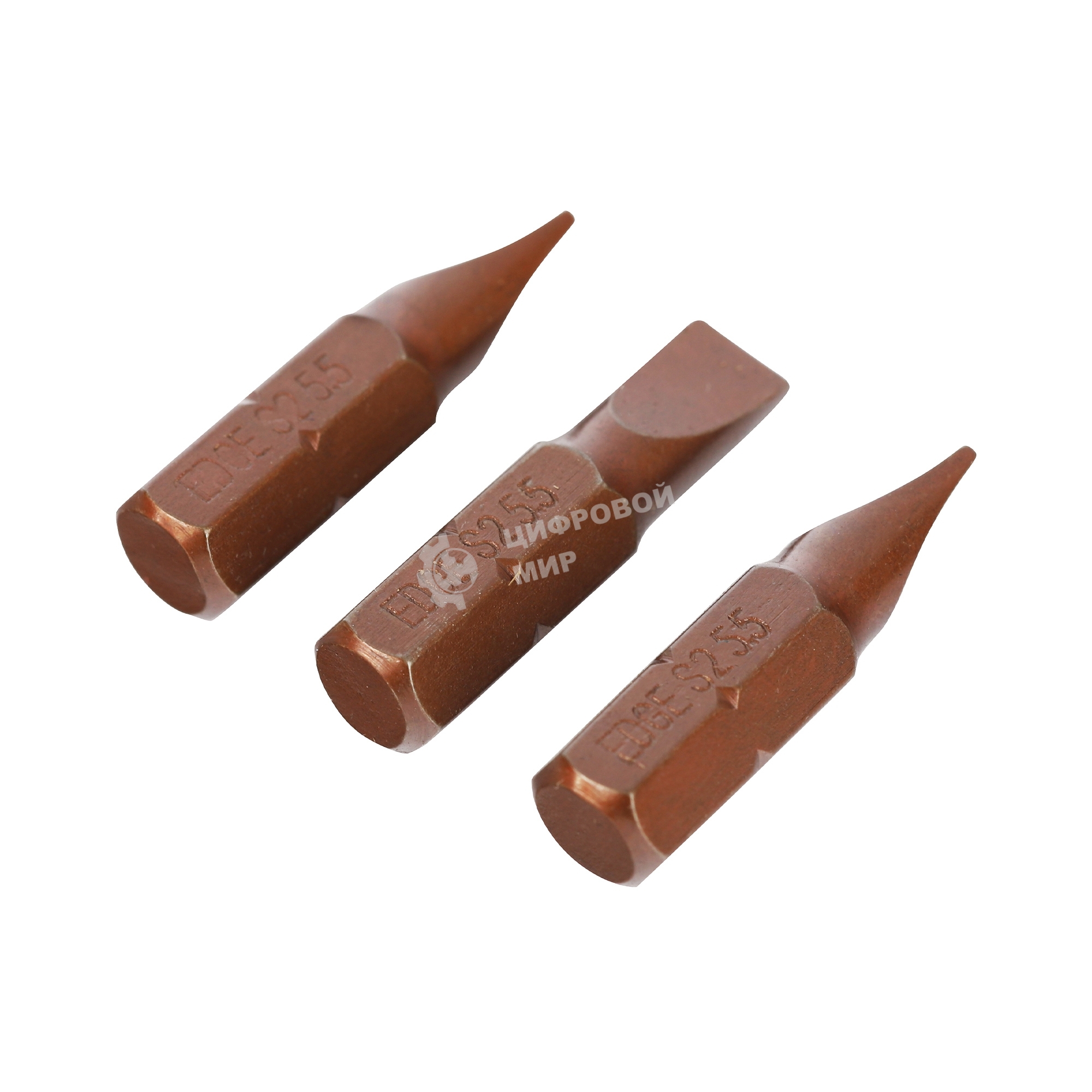 Бита EDGE by PATRIOT SL 5.5.мм, сталь S2, длина 25 мм, 3шт в блистере