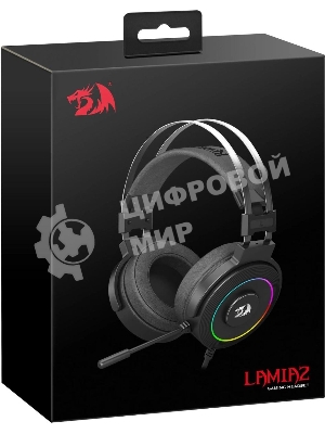 Гарнитура Redragon Lamia 2 чёрный, проводная, USB, подсветка