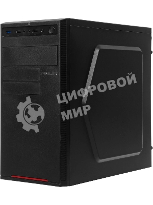 Компьютер Amur Нарвал B7I21 MT i3 12100 (3.3) 16Gb SSD 512Gb UHDG 730 FreeDOS 2.5xGbitEth 400W мышь клавиатура черный (RUS) (2147008)
