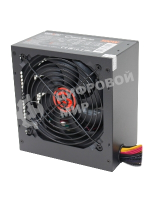 Блок питания Ginzzu CB500 12CM черный,24+4p,PCI-E, 4*SATA, 3*IDE,оплетка MB, кабель питания