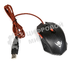 Мышь проводная Dialog Nakatomi MOG-08U черный, 2400 dpi, USB, кнопки - 6