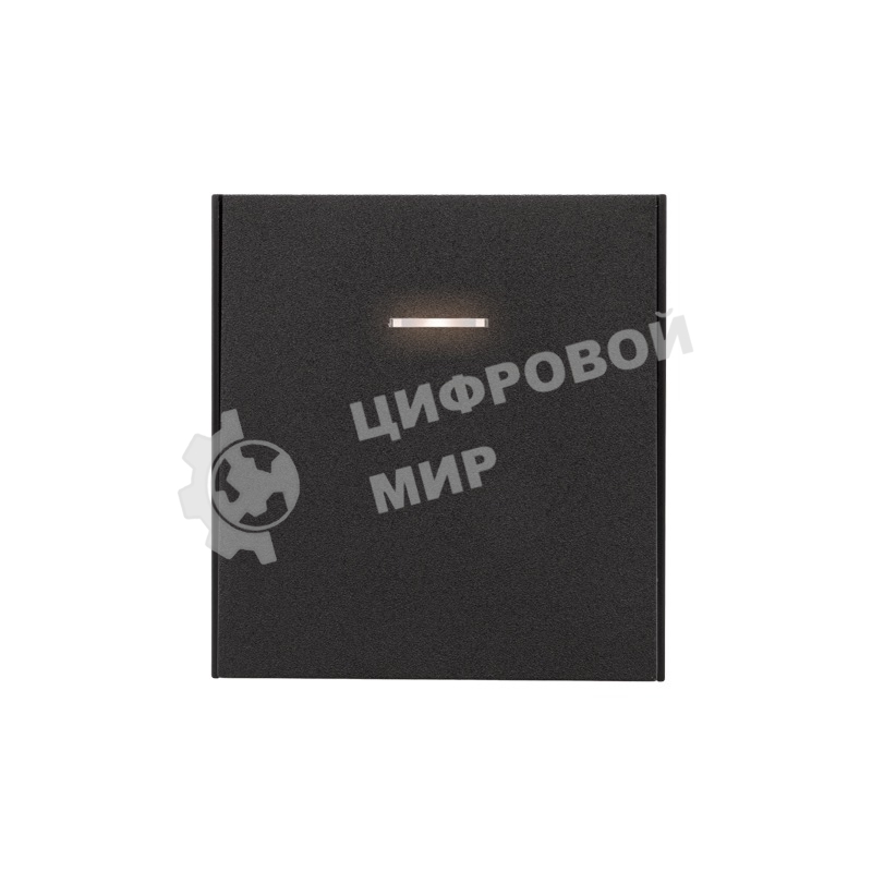 Выключатель Kranz STRONG 1 кл с подсветкой 10А с/у антрацит