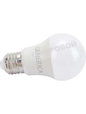 Лампа светодиодная GENERICA LL-A60-10-230-40-E27-G A60 10 Вт грушевидная 4000К E27 230В