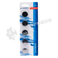 Батарейки литиевые Gembird Gb-CR2016-5B, тип CR2016, 5шт, блистер