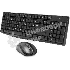 Комплект клавиатура+мышь Oklick S260W беспроводной, USB, 1600 DPI, чёрный