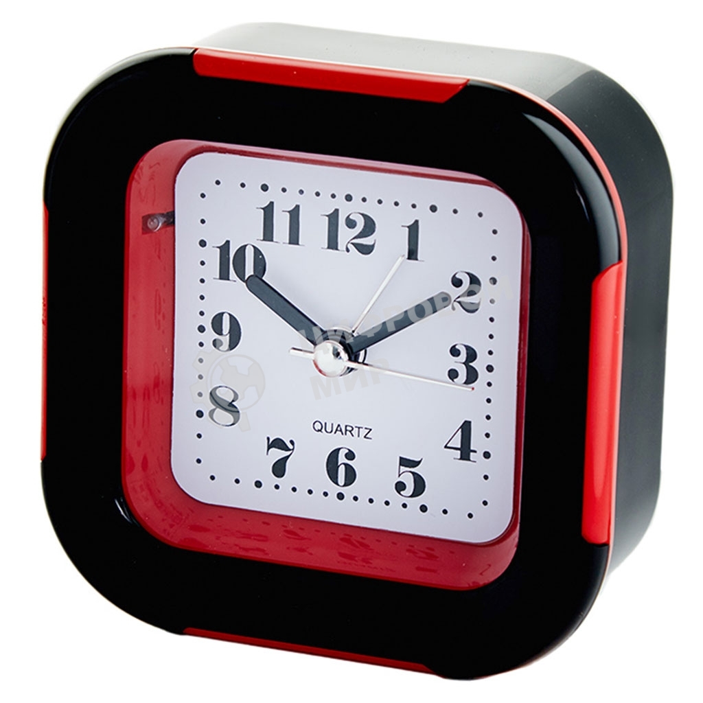 Будильник DELTA DT8-0015 9.2x4.4x9.4 см (красный)