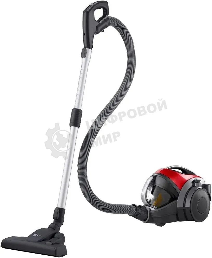 Пылесос LG VK89689HU красный, 380/1800 Вт, уборка сухая, пылесборник контейнер 1.2 л
