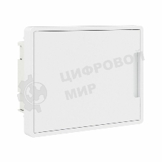Щиток встраиваемый FRAME DKC F08B1WW 8мод. с бел. дверцей с 2 шинами PEN на 6 и 8 отверст. белый