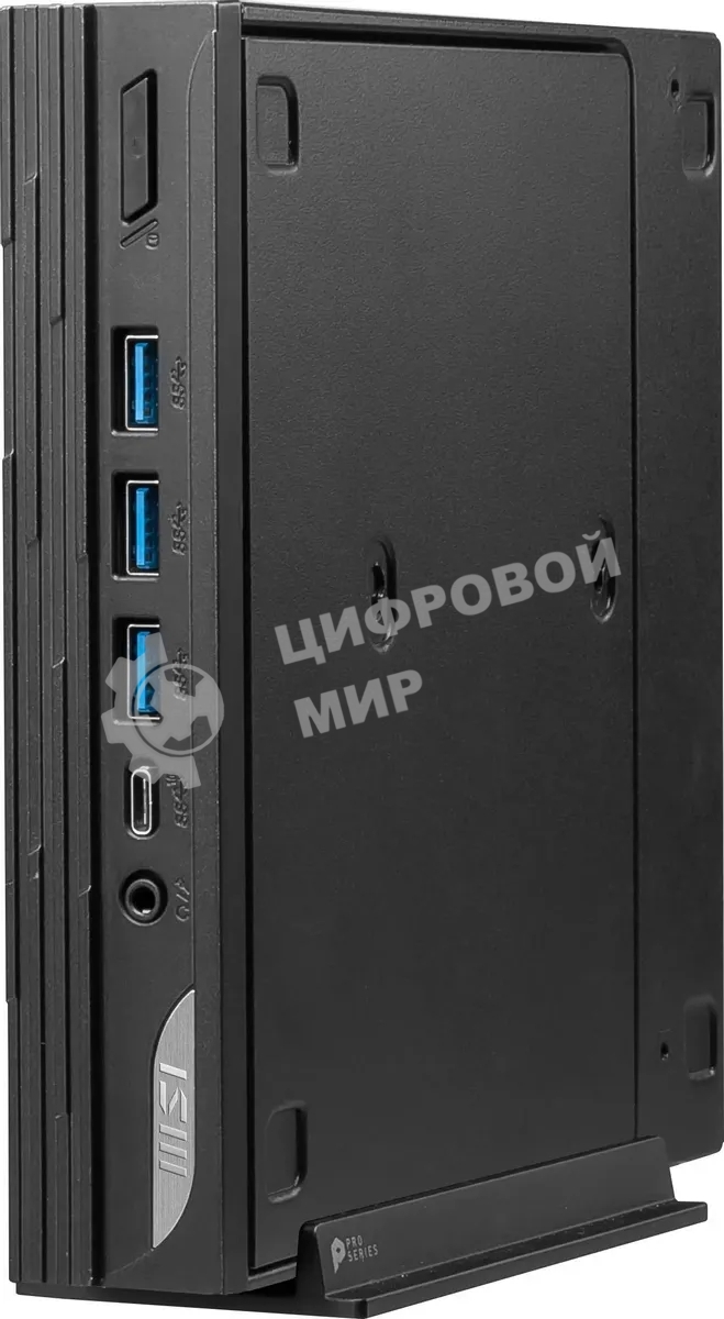Компьютер MSI Pro DP10 12M Mini Core i7-1360P (2.2GHz), 32Gb(16*2) DDR4 SO-DIMM, 1TB SSD M.2, Intel UHD Graphics, noDVD, WiFi, BT, 120W, VESA, VGA, noOS, 1y war-ty, черный