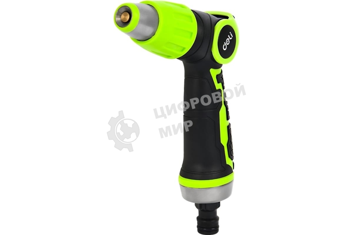 Пистолет-распылитель поливочный бескурковый Deli DL8072 3 режима распыления, диаметр шланга 3/4