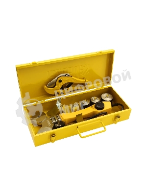 Аппарат для сварки пластиковых труб Denzel DWP-750 750Вт 260-300 град компл. насадок 20-40мм