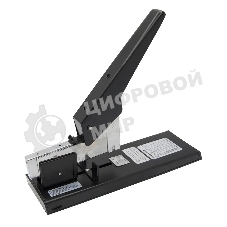 Степлер мощный Silwerhof 401080-01 23/6 23/8 23/10 23/13 23/15 23/17 23/20 23/23 (210 листов) черный, 100 скоб, закрытый/открытый, коробка
