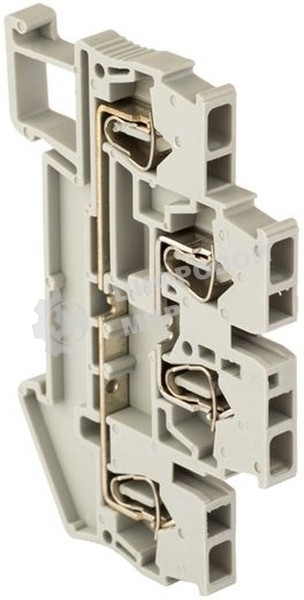 Колодка клеммная JXB-ST-4 32А двойная самозажимная сер. PROxima EKF plc-jxb-st-4-4-2