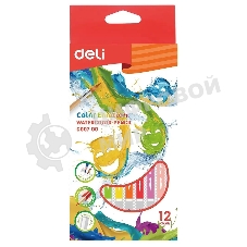 Карандаши цветные Deli Color Emotion EC00700 EC00700, липа, 12 цветов, коробка европодвес