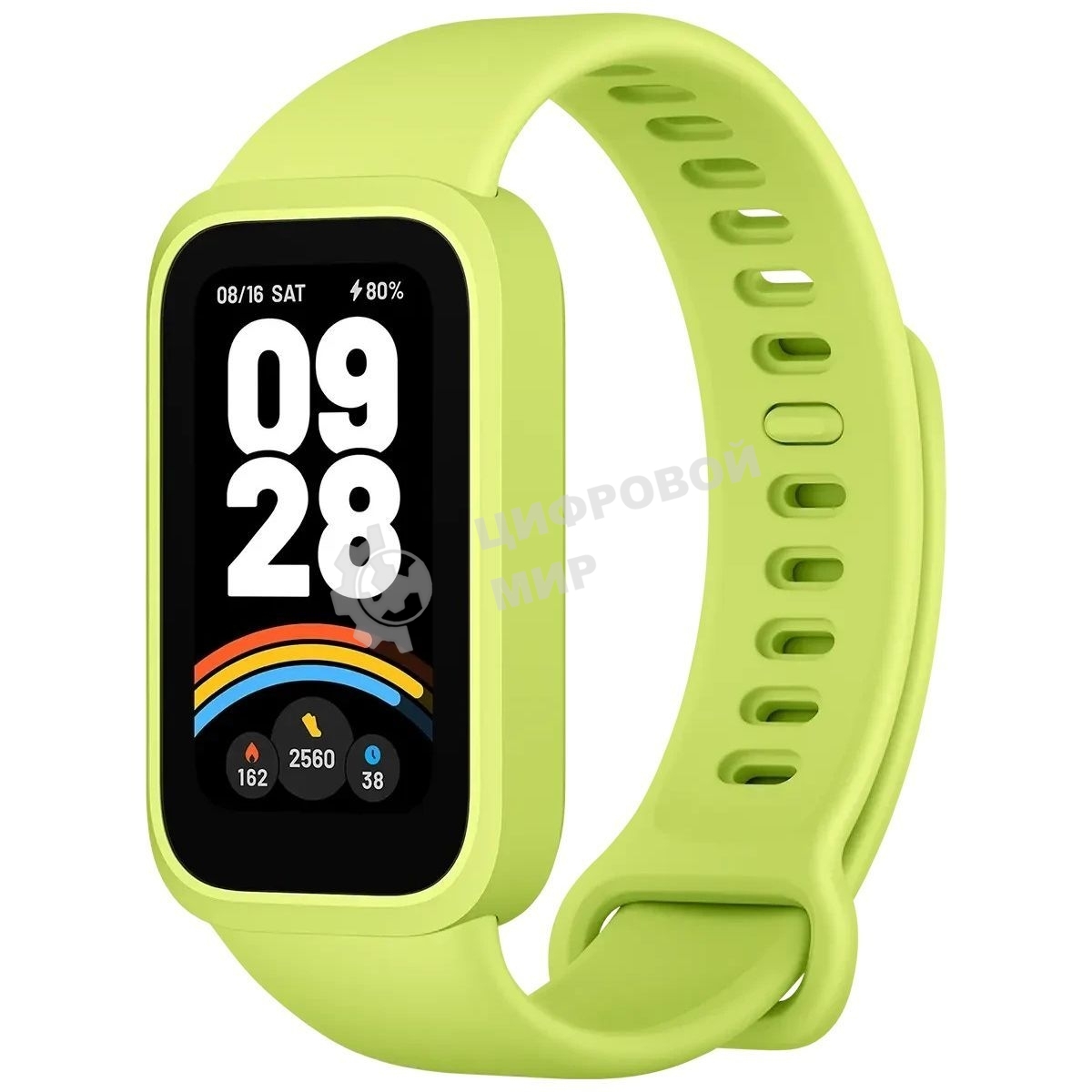 Фитнес-браслет Xiaomi Smart Band 9 Active TFT корп.:зеленый рем.:зеленый (BHR08L1GL)