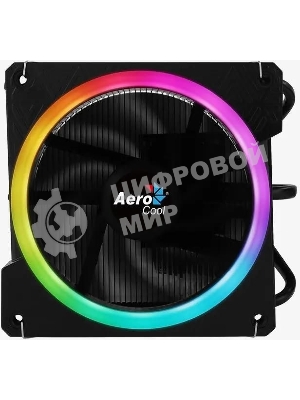 Кулер для процессора AeroCool/Formula Cylon 3H черный, 120 мм, алюминий, 1800 об/мин, 24.3 дБ, 4 pin, 125 Вт, 98 мм