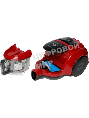 Пылесос Samsung VCC4520S3R/XEV красный, 350/1600 Вт, уборка сухая, пылесборник контейнер 1.3 л