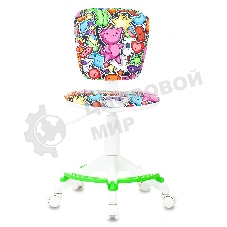 Кресло Бюрократ CH-W204/F мультиколор, ткань, 120 кг, подставка для ног