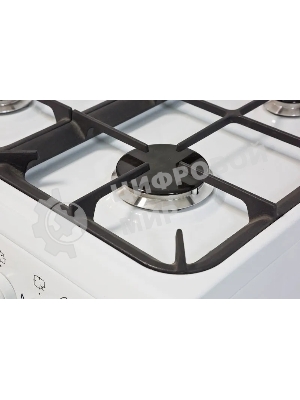 Плита газовая De Luxe 506040.01ГЭ КР белый, конфорок 4 шт, духовка 60 л, 50 см x 85 см x 60 см