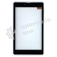 Сенсорное стекло (тачскрин) для Irbis TZ737, черное с рамкой