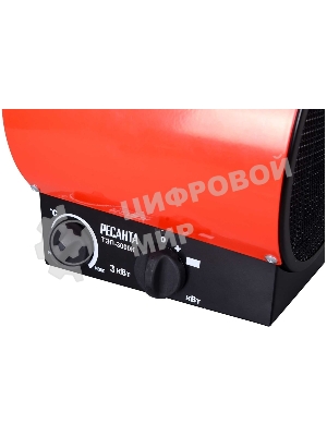 Тепловая пушка электрическая Ресанта ТЭП-3000К 3000Вт красный