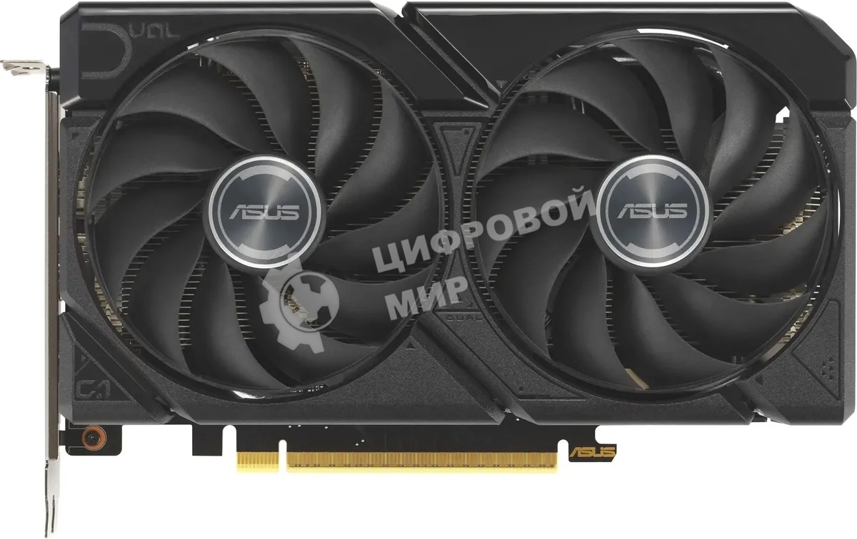 Видеокарта Asus PCI-E 5.0 DUAL-RX9060XT-16G AMD Radeon RX 9060XT 16Gb 128bit GDDR6 2550/20000 HDMIx1 DPx2 HDCP Ret