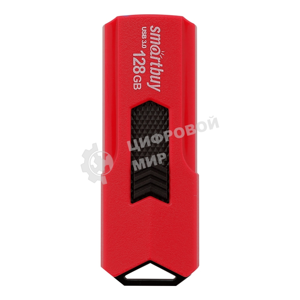 Флешка USB Smartbuy STREAM Red (SB128 GbST-R3), 128Gb, USB 3.0, R/W 75/30, красный/черный